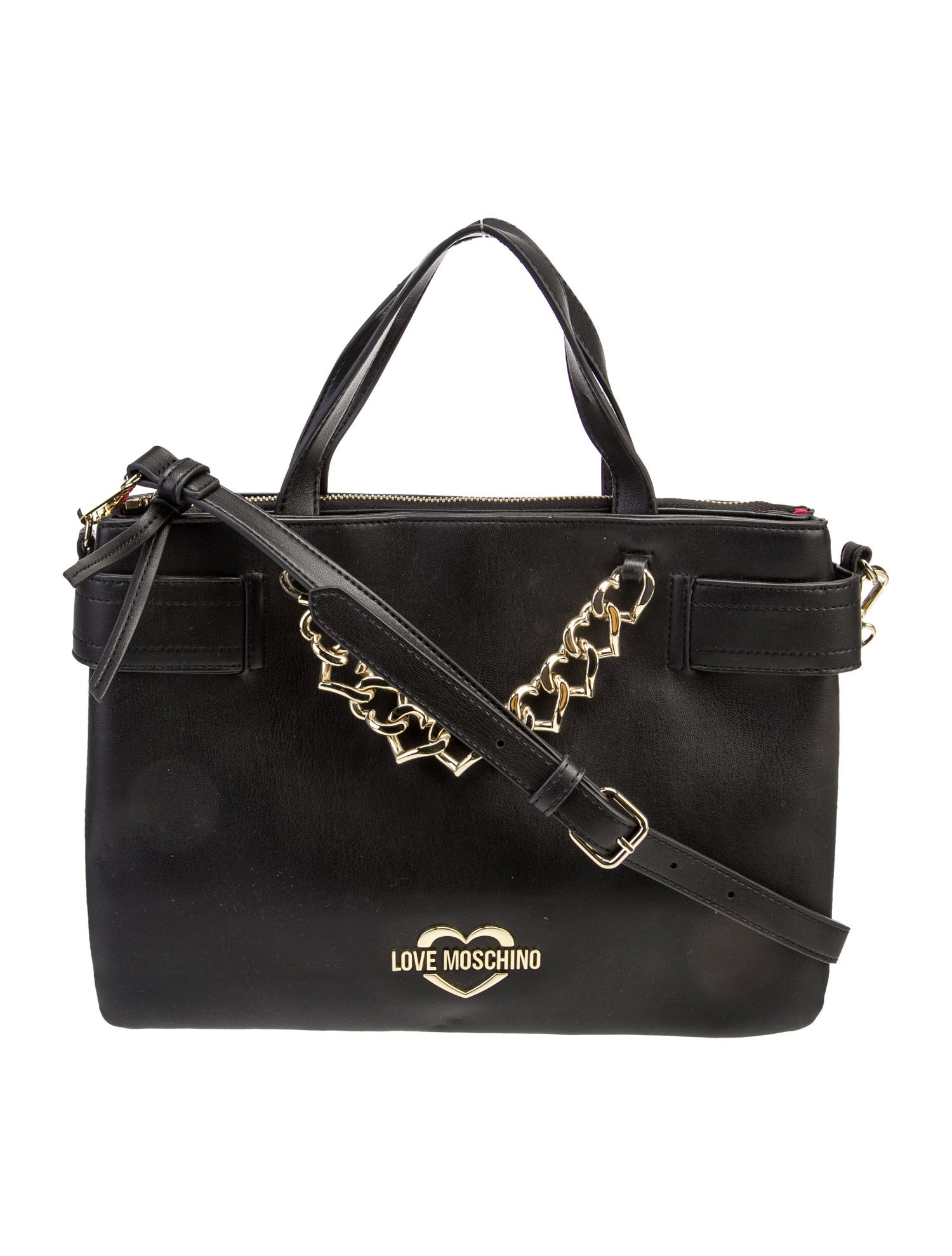 Love Moschino Leather Top Handle Bag