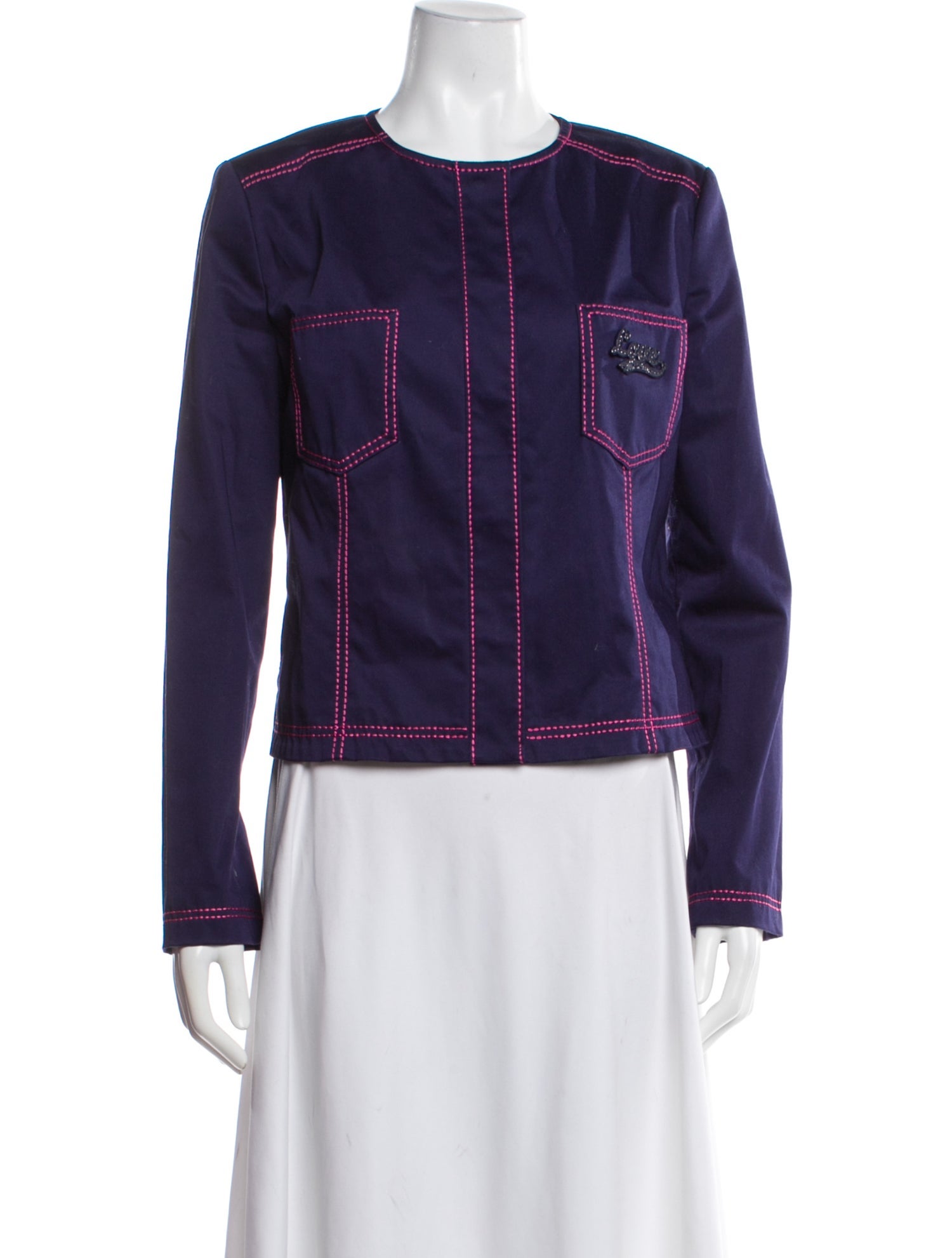 Love Moschino Leather Denim Jacket