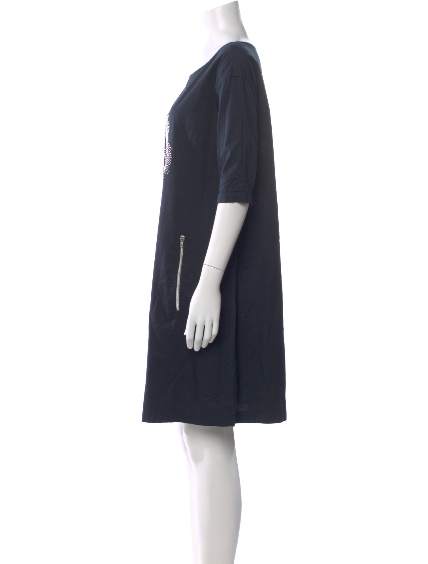 Love Moschino Bateau Neckline Mini Dress