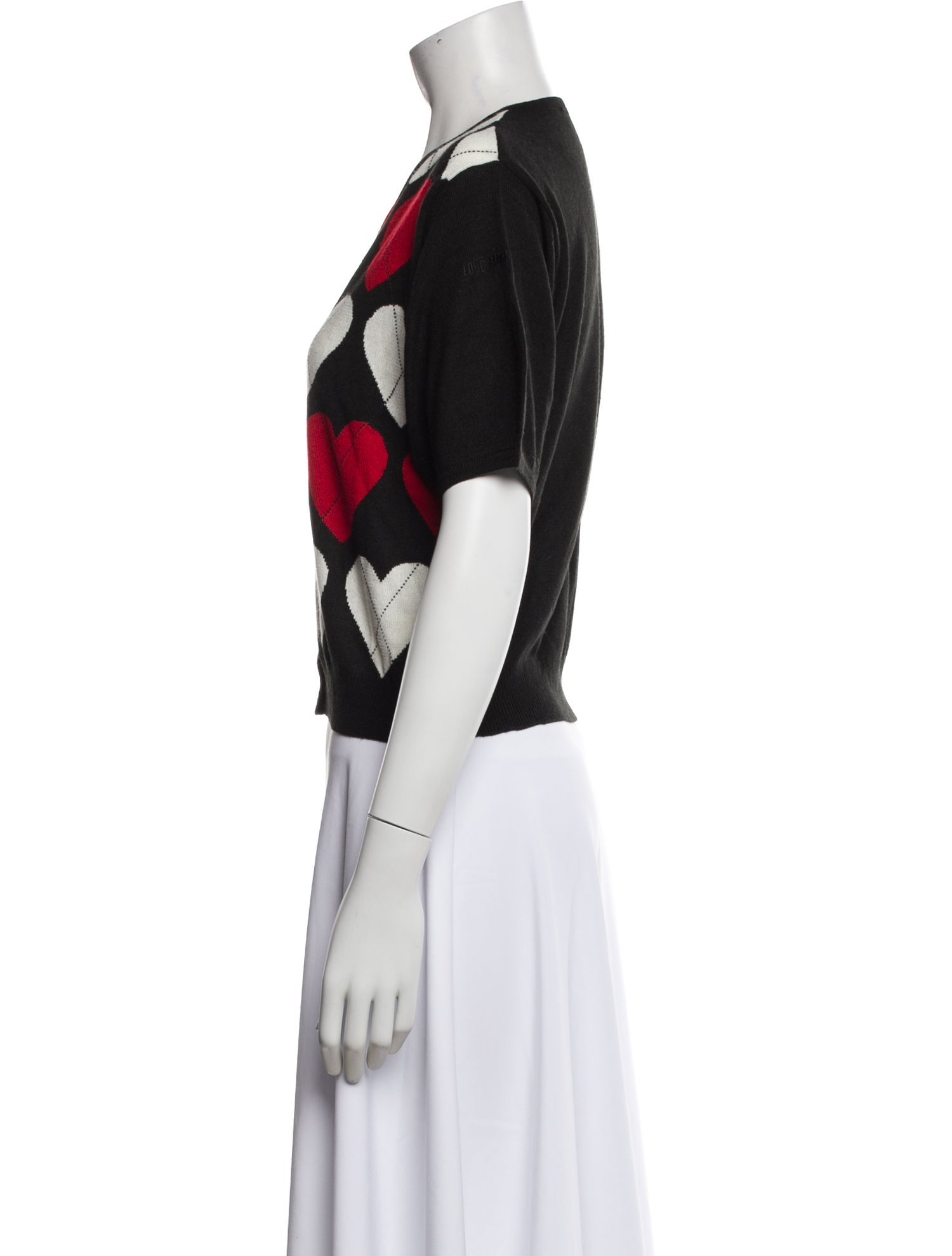 Love Moschino Printed Crew Neck Sweater