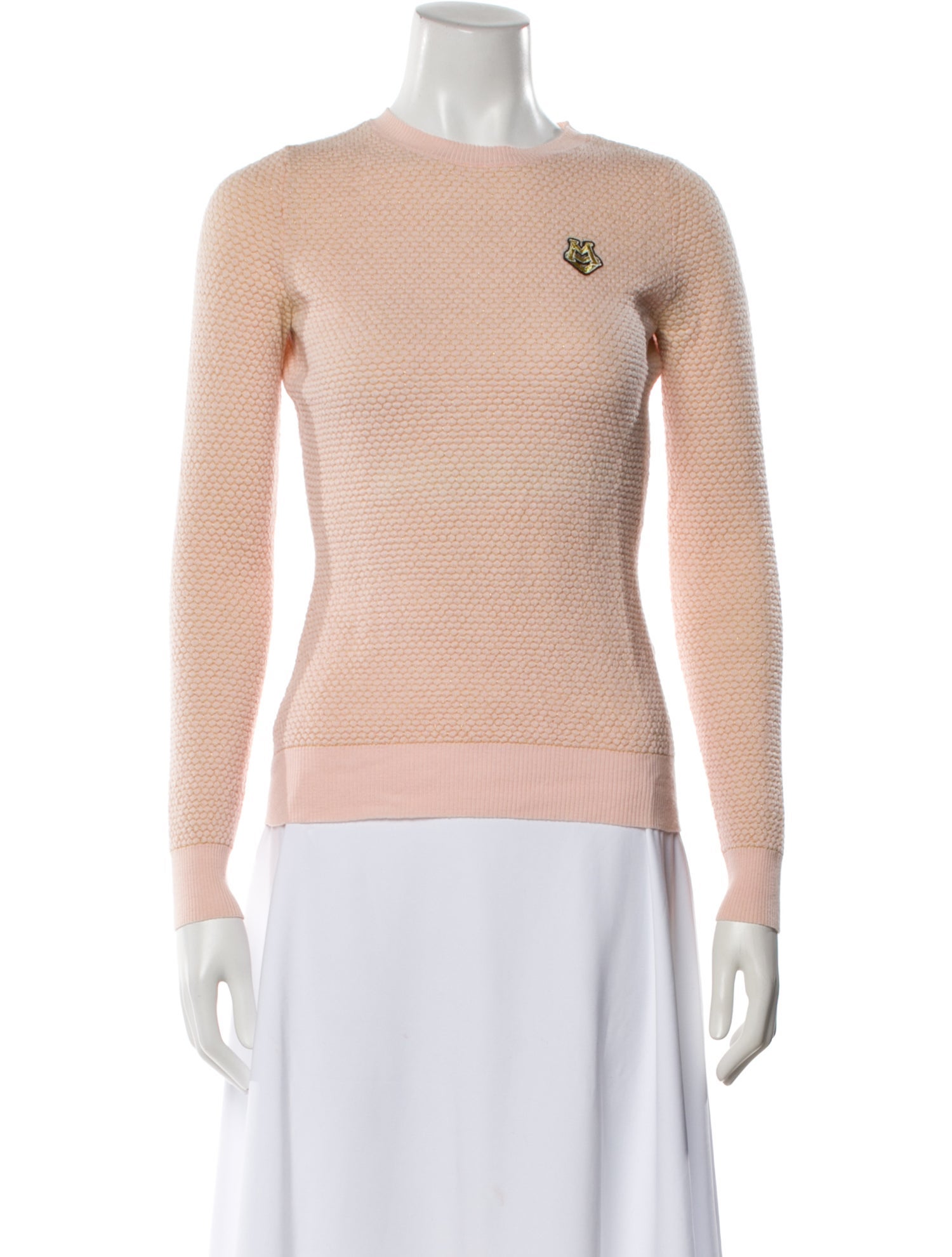 Love Moschino Virgin Wool Crew Neck Sweater