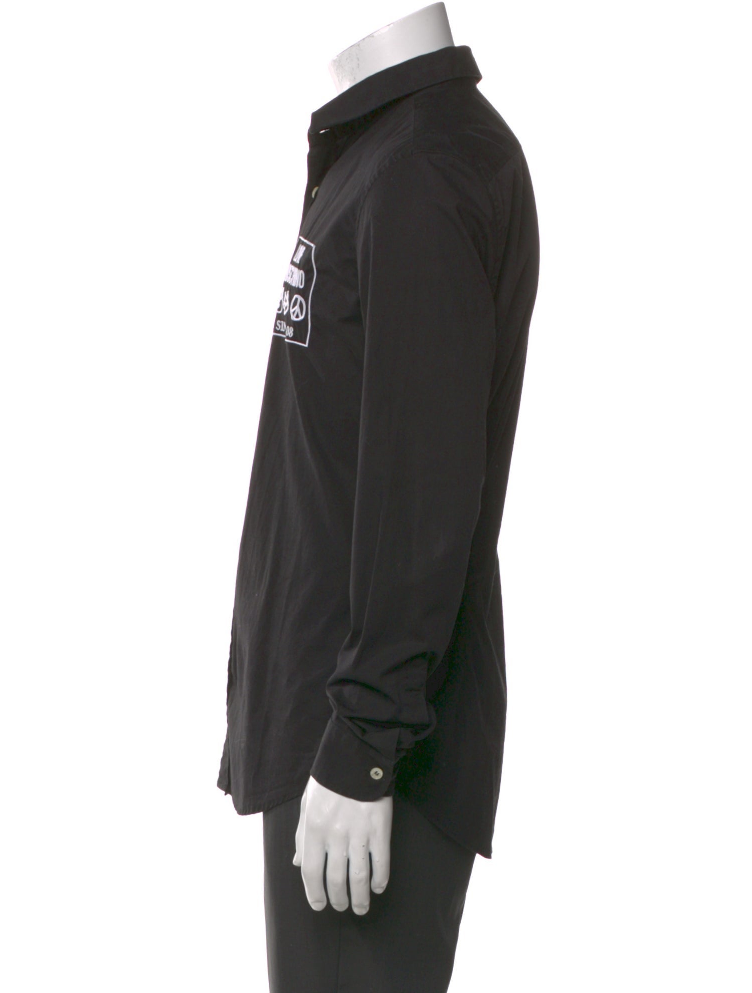 Love Moschino Graphic Print Long Sleeve Shirt