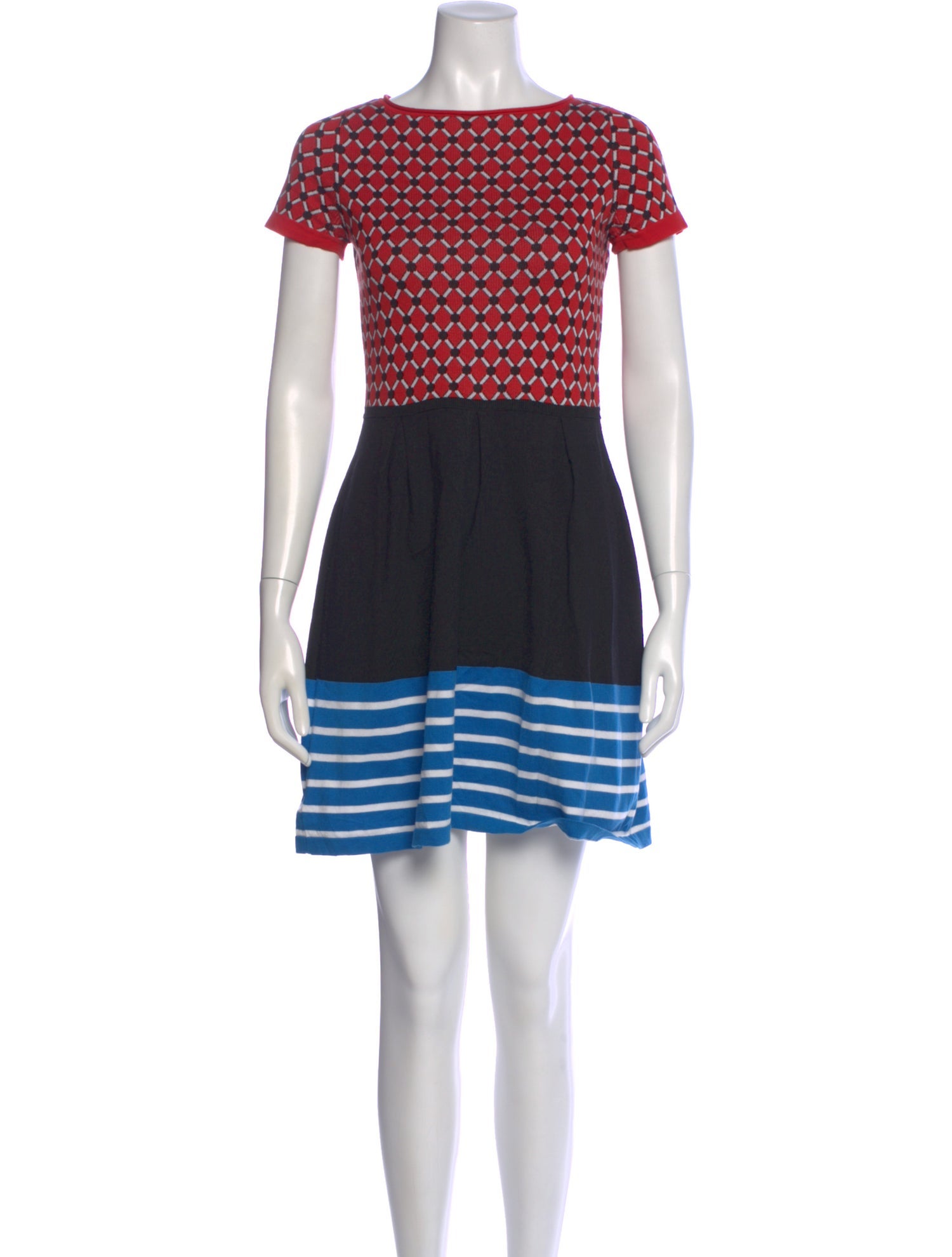 Love Moschino Striped Mini Dress