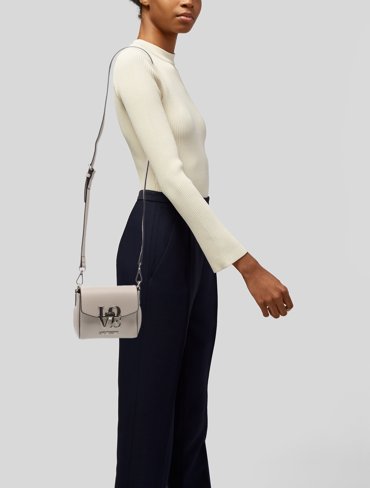 Love Moschino Vegetarian Leather Crossbody Bag