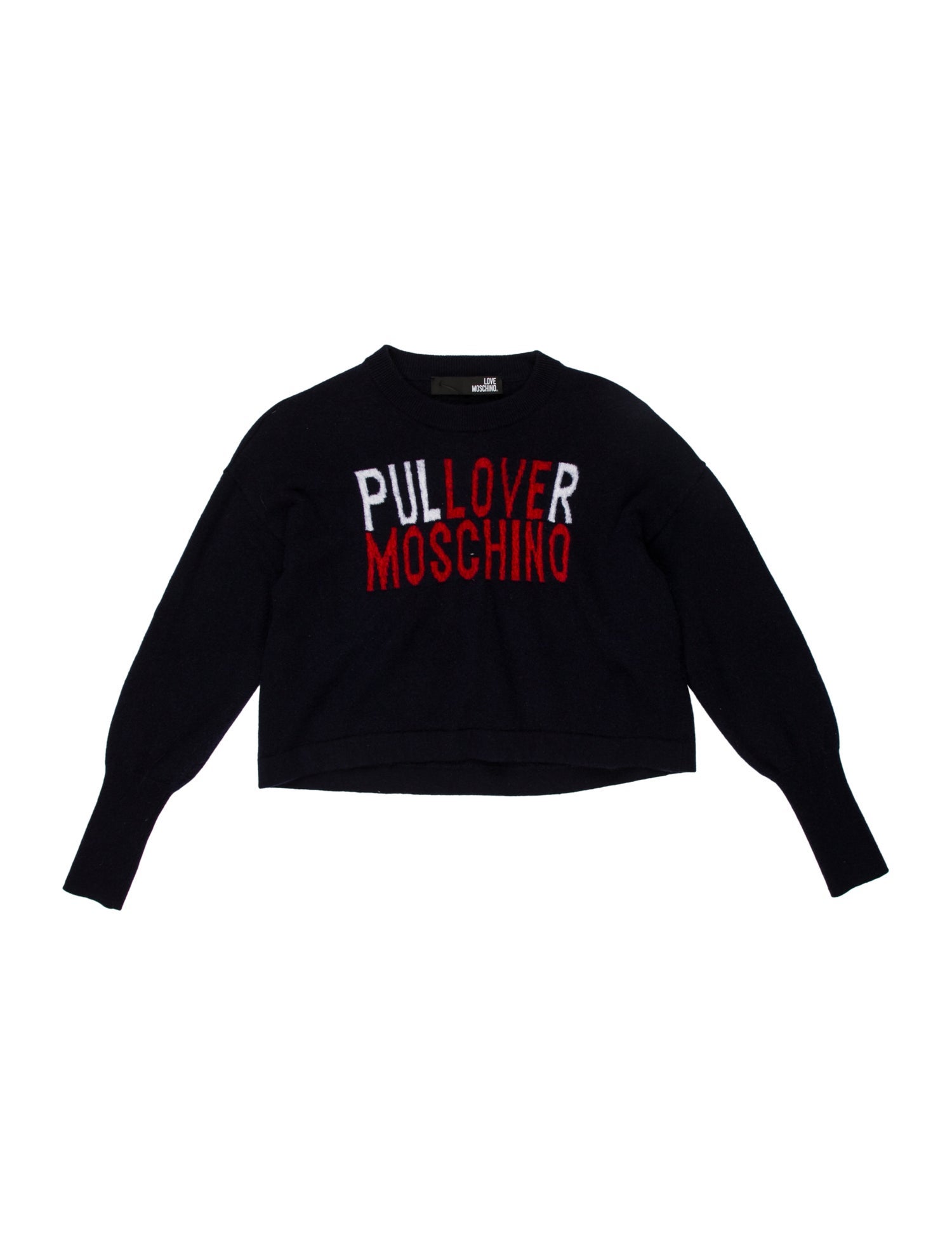 Love Moschino Wool Graphic Print Sweater