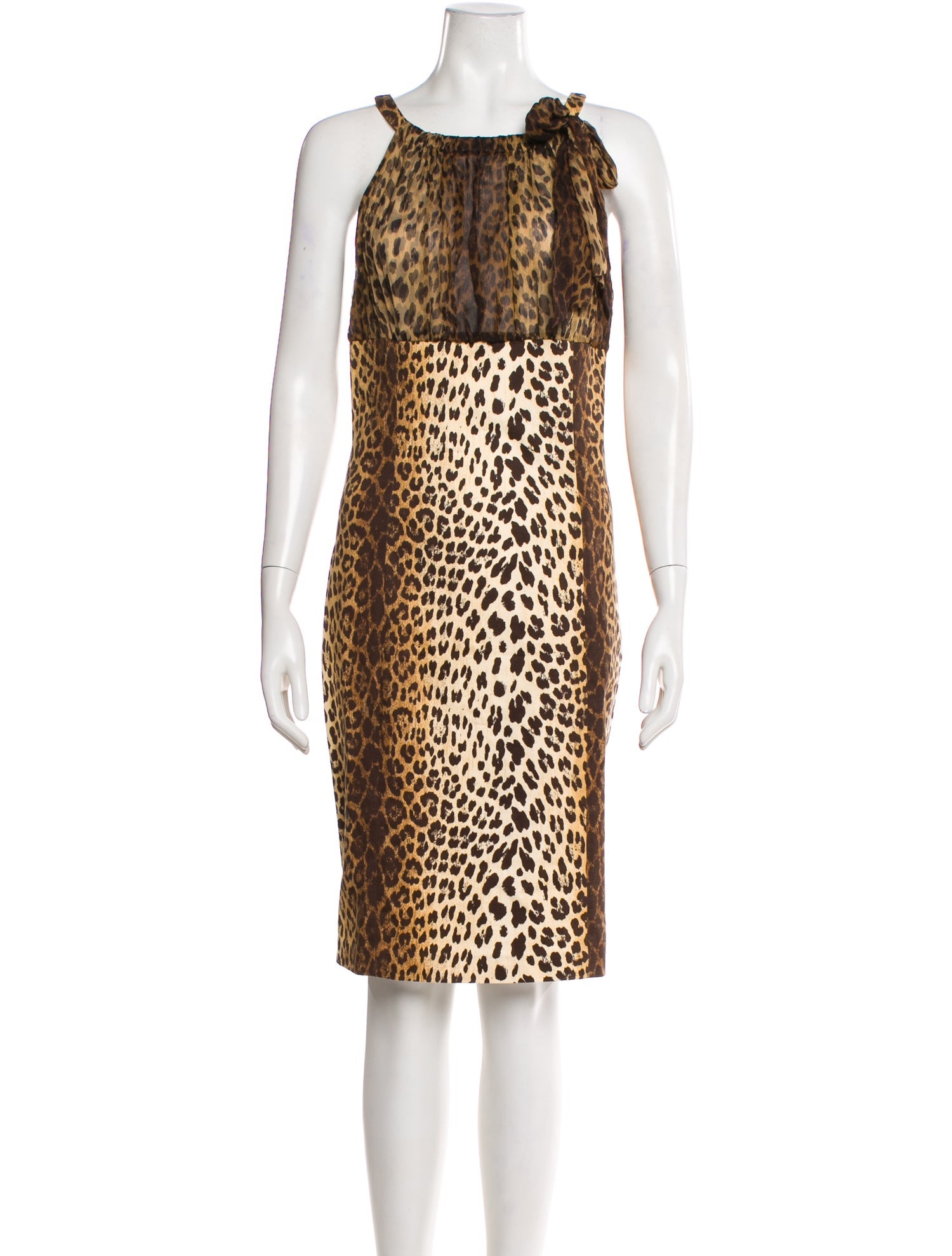Love Moschino Animal Print Knee-Length Dress