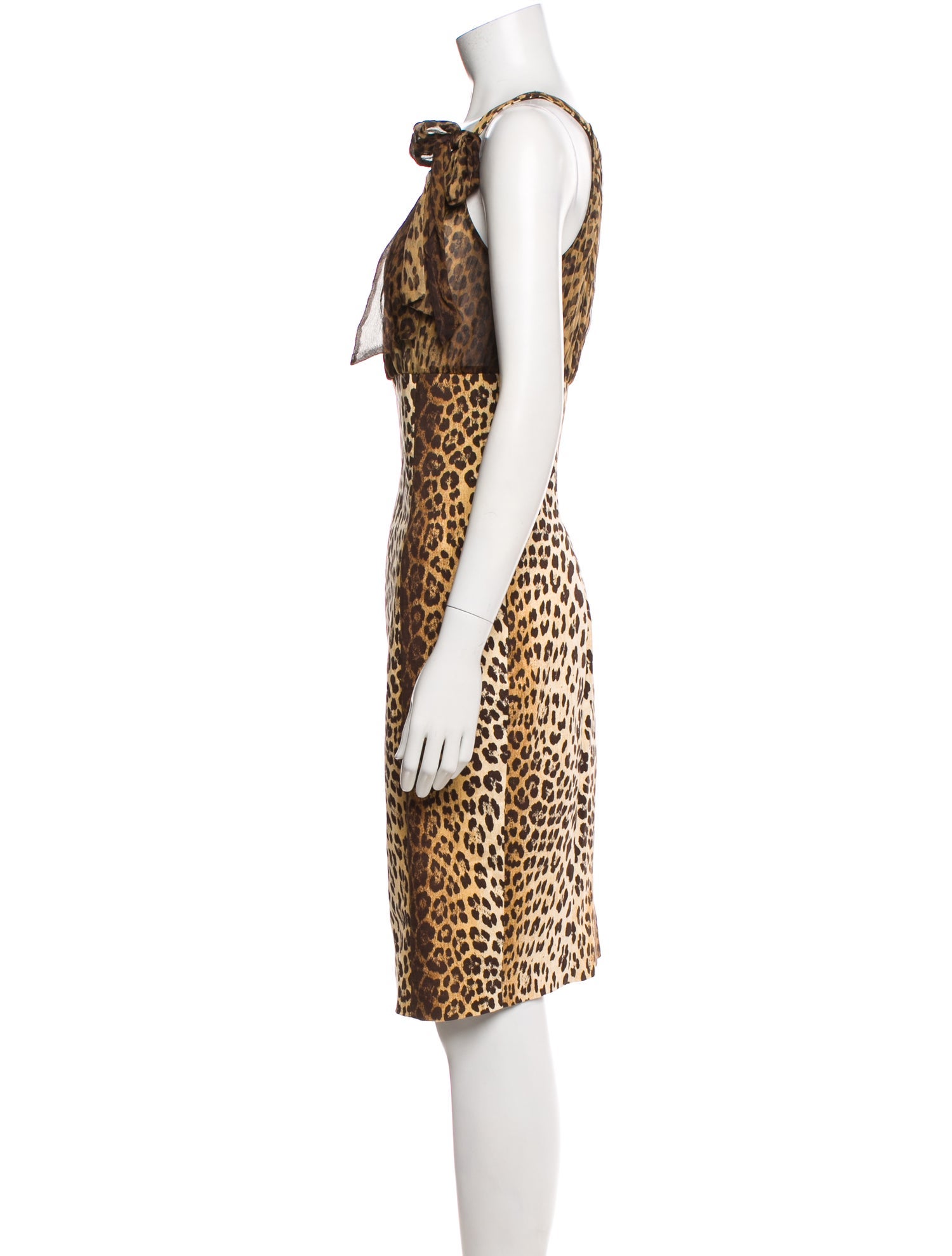 Love Moschino Animal Print Knee-Length Dress