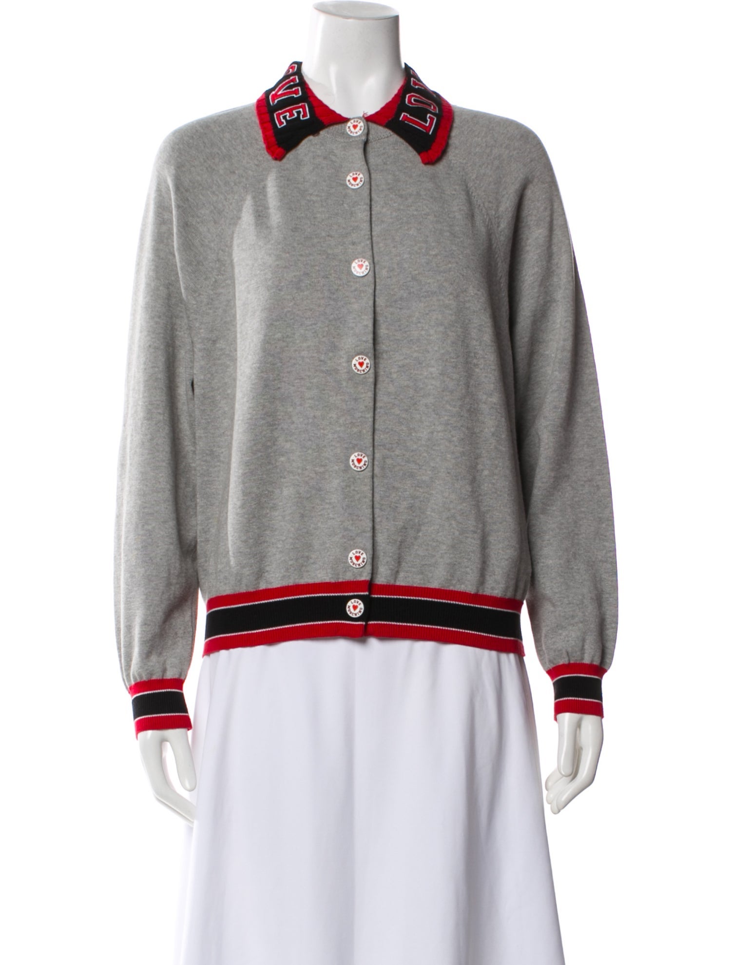 Love Moschino Striped Crew Neck Sweater