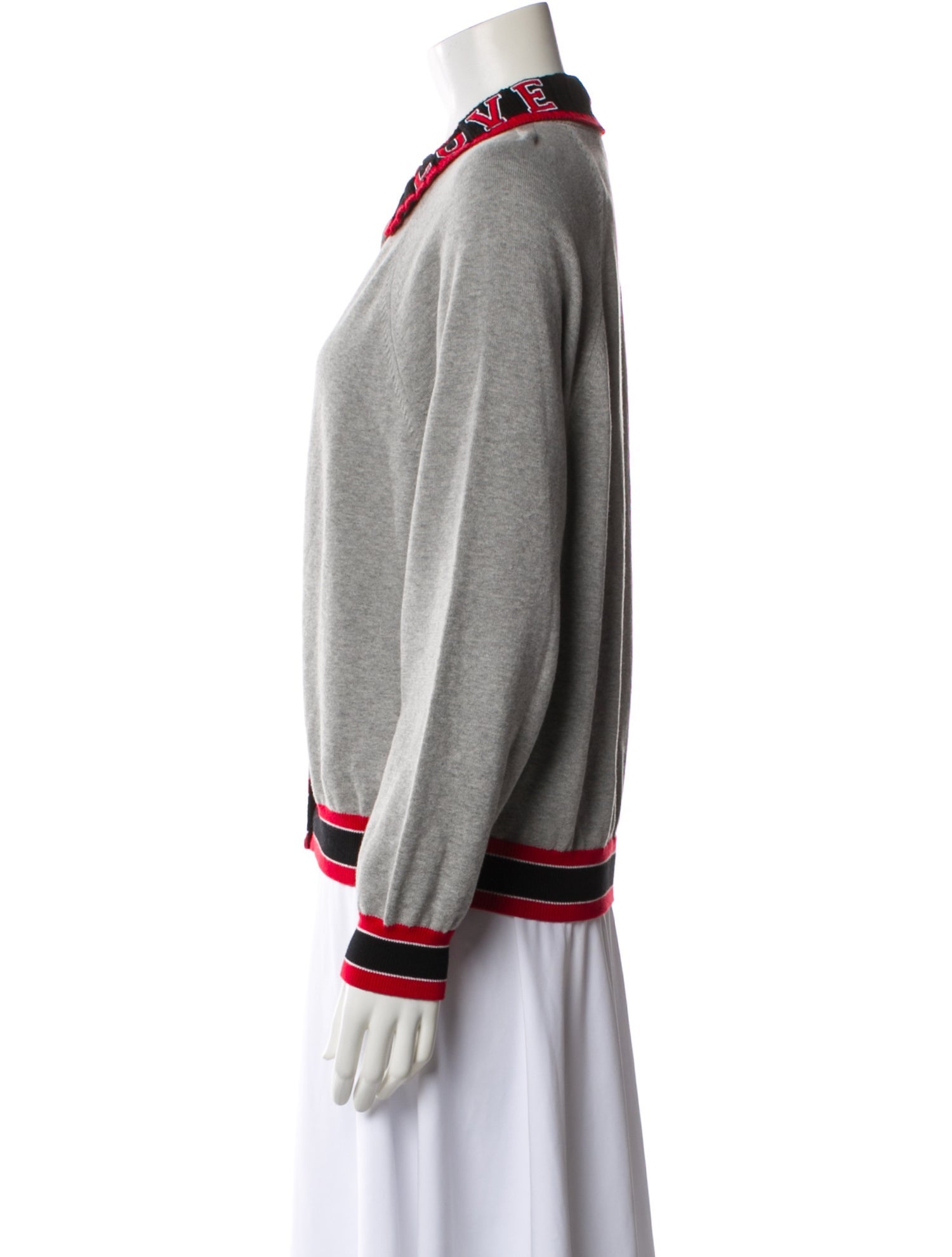 Love Moschino Striped Crew Neck Sweater