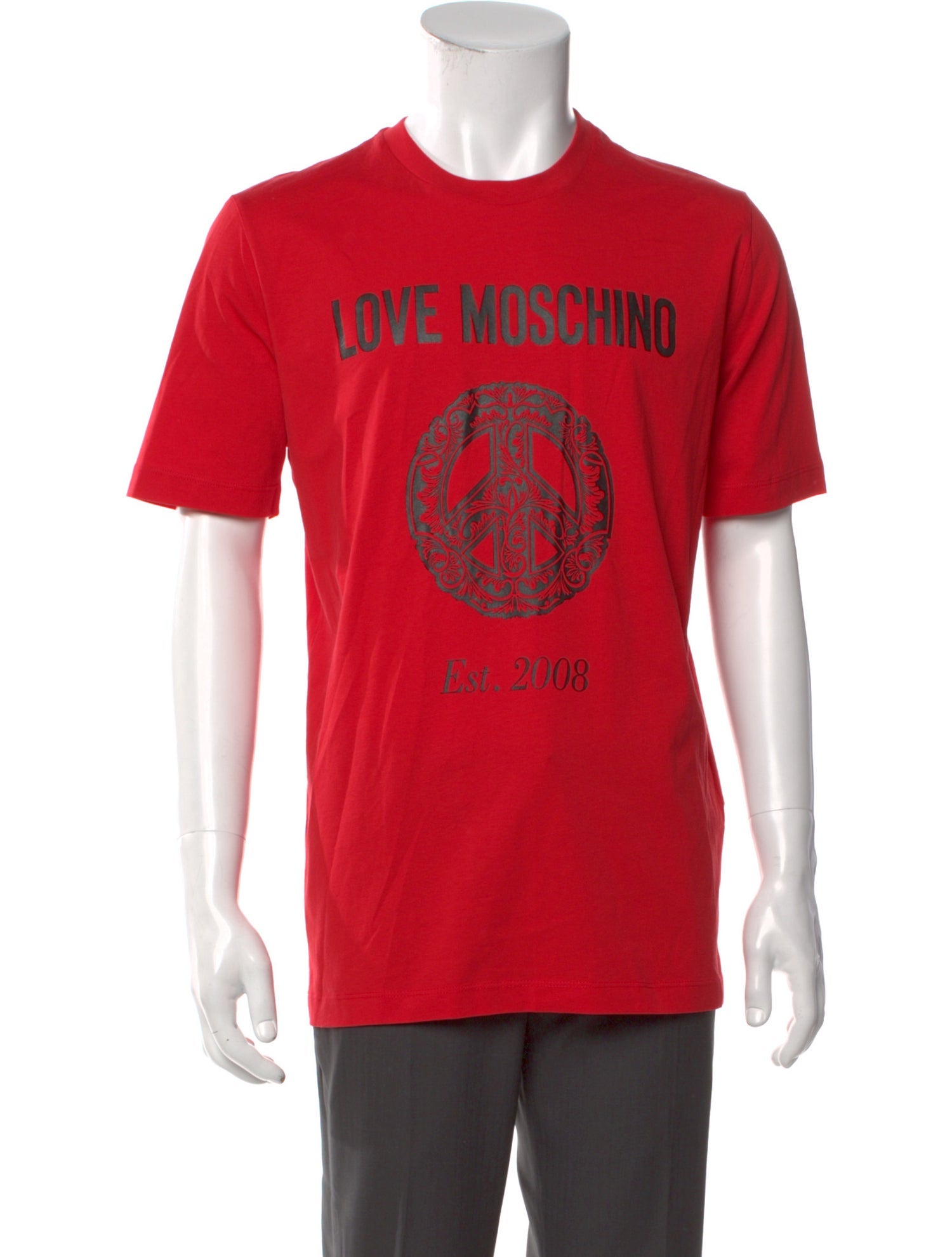 Love Moschino Graphic Print Crew Neck T-Shirt
