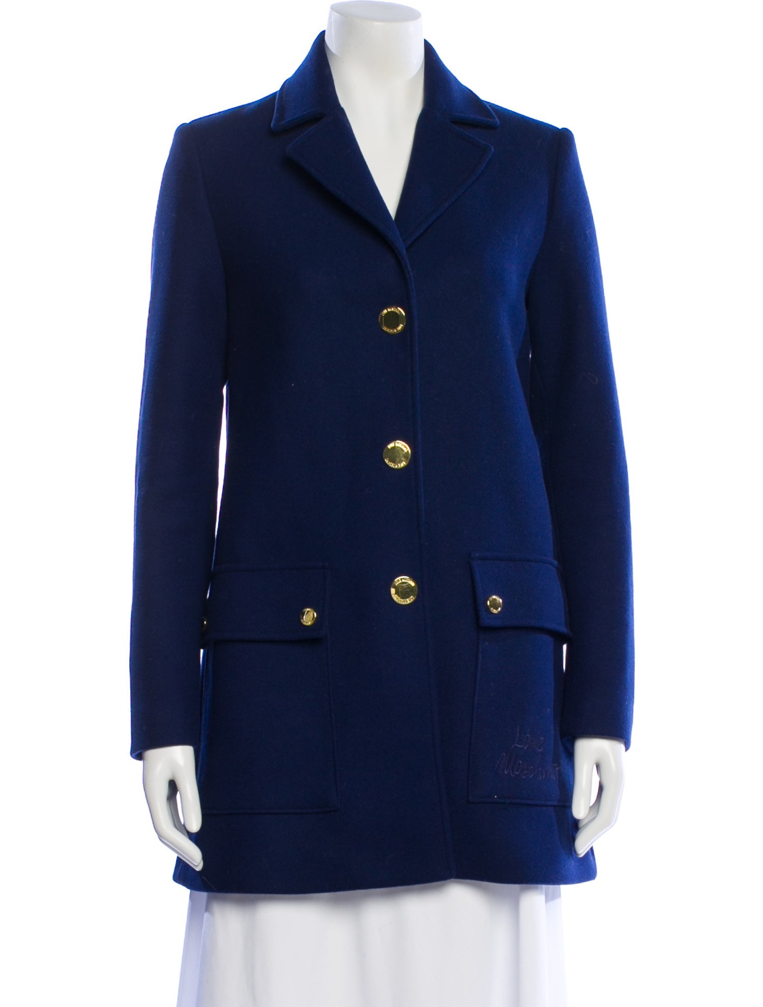 Love Moschino Virgin Wool Peacoat