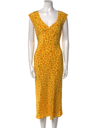 Les Habitudes Floral Print Long Dress