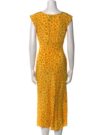 Les Habitudes Floral Print Long Dress