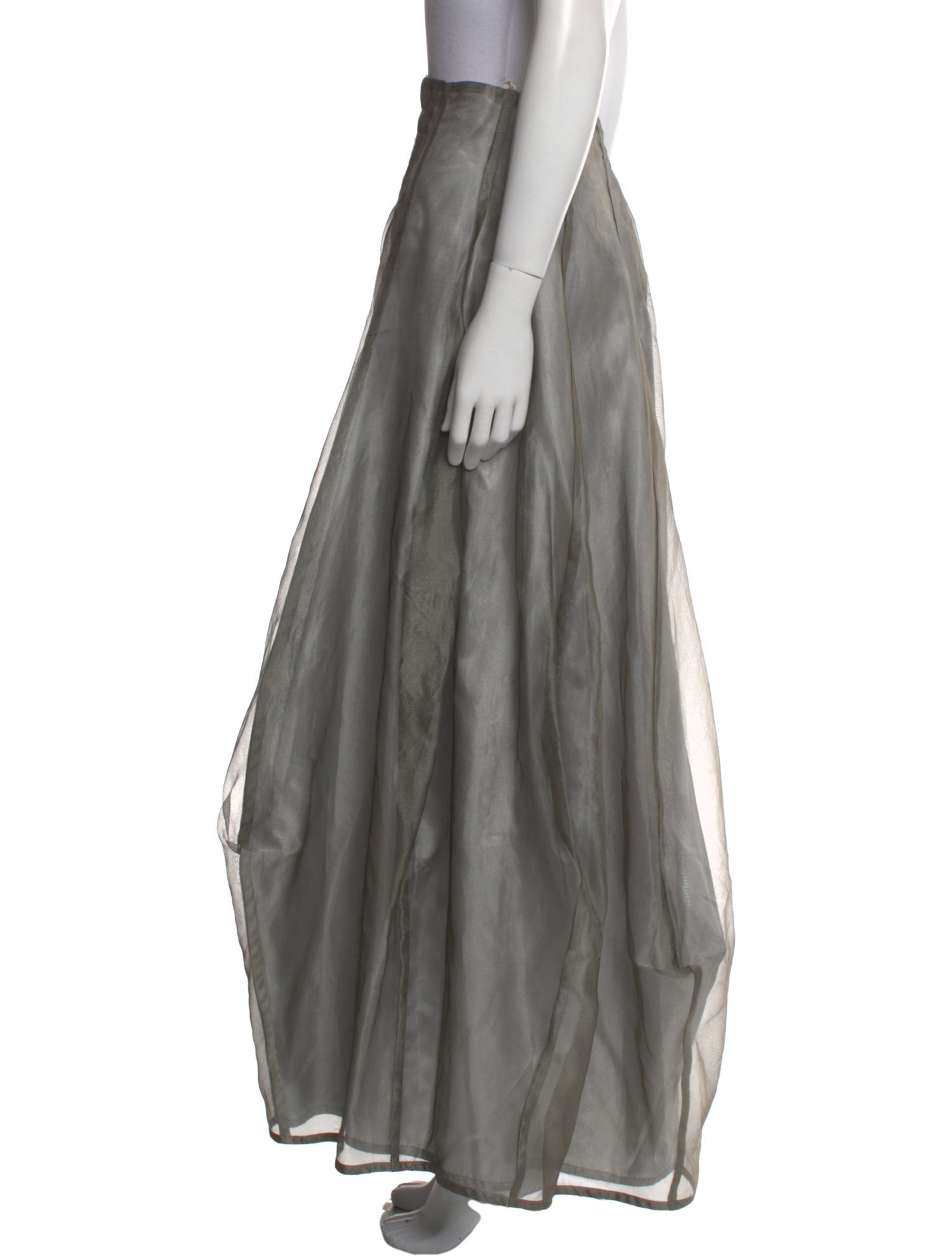 Les Habitudes Silk Long Skirt