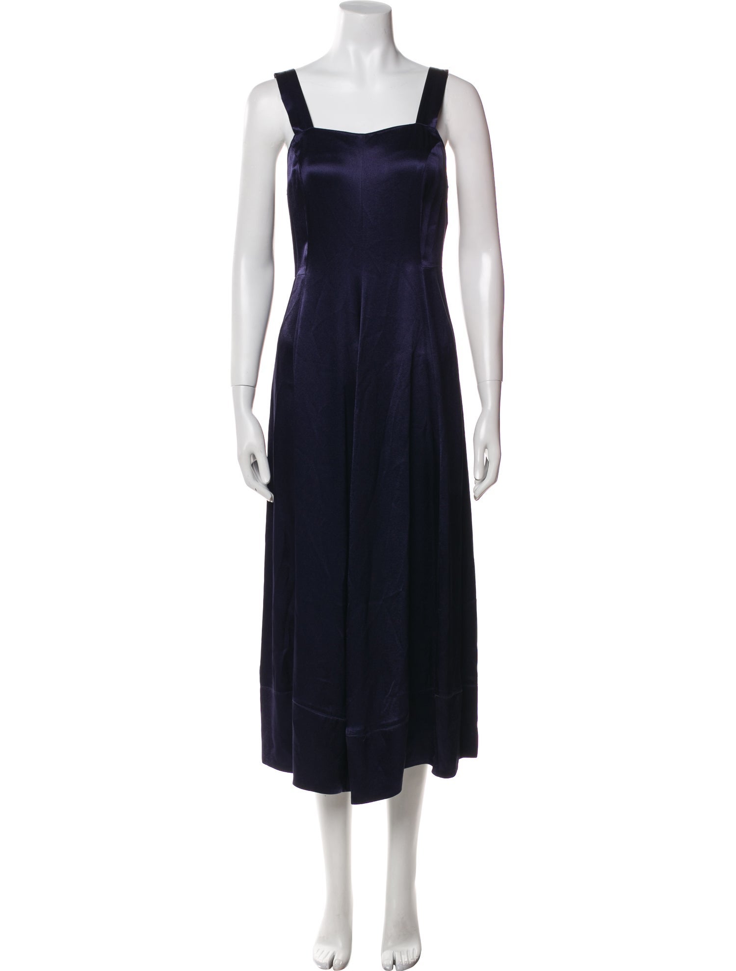 Les Habitudes Square Neckline Long Dress