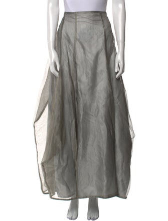 Les Habitudes Silk Long Skirt