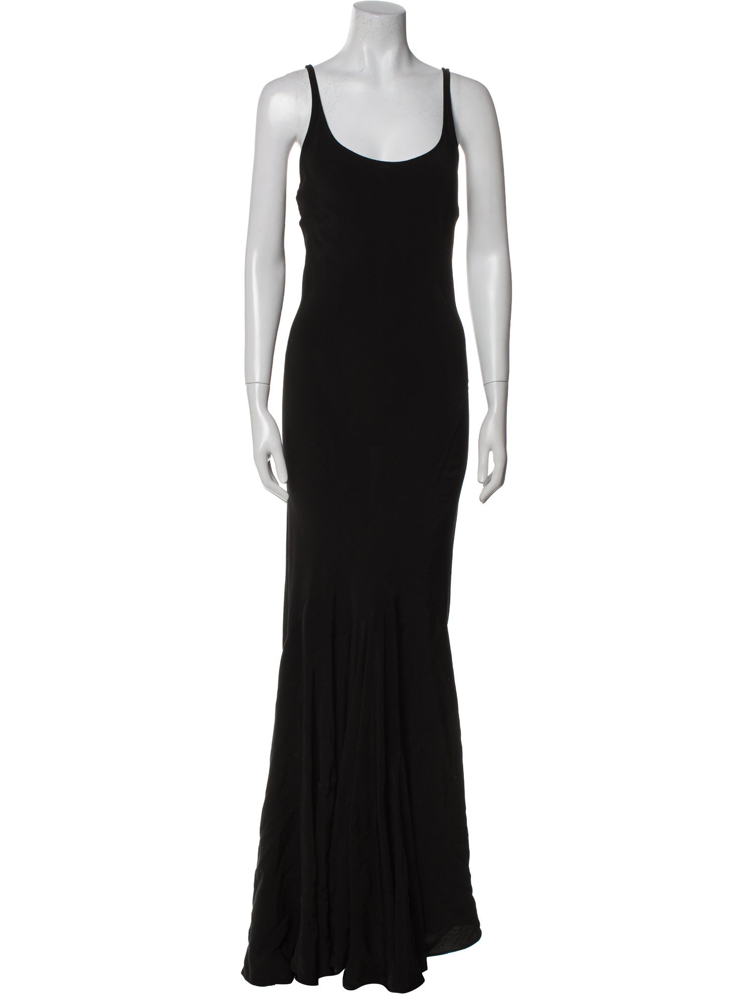 Les Habitudes Scoop Neck Long Dress