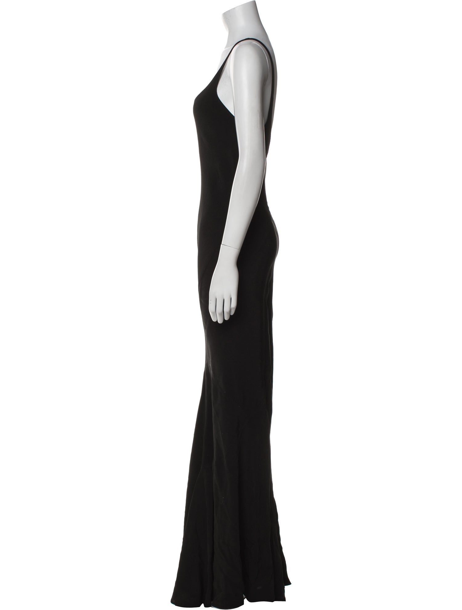 Les Habitudes Scoop Neck Long Dress