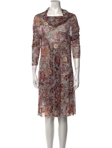 Lilith Dresses Floral Print Knee-Length Dress M