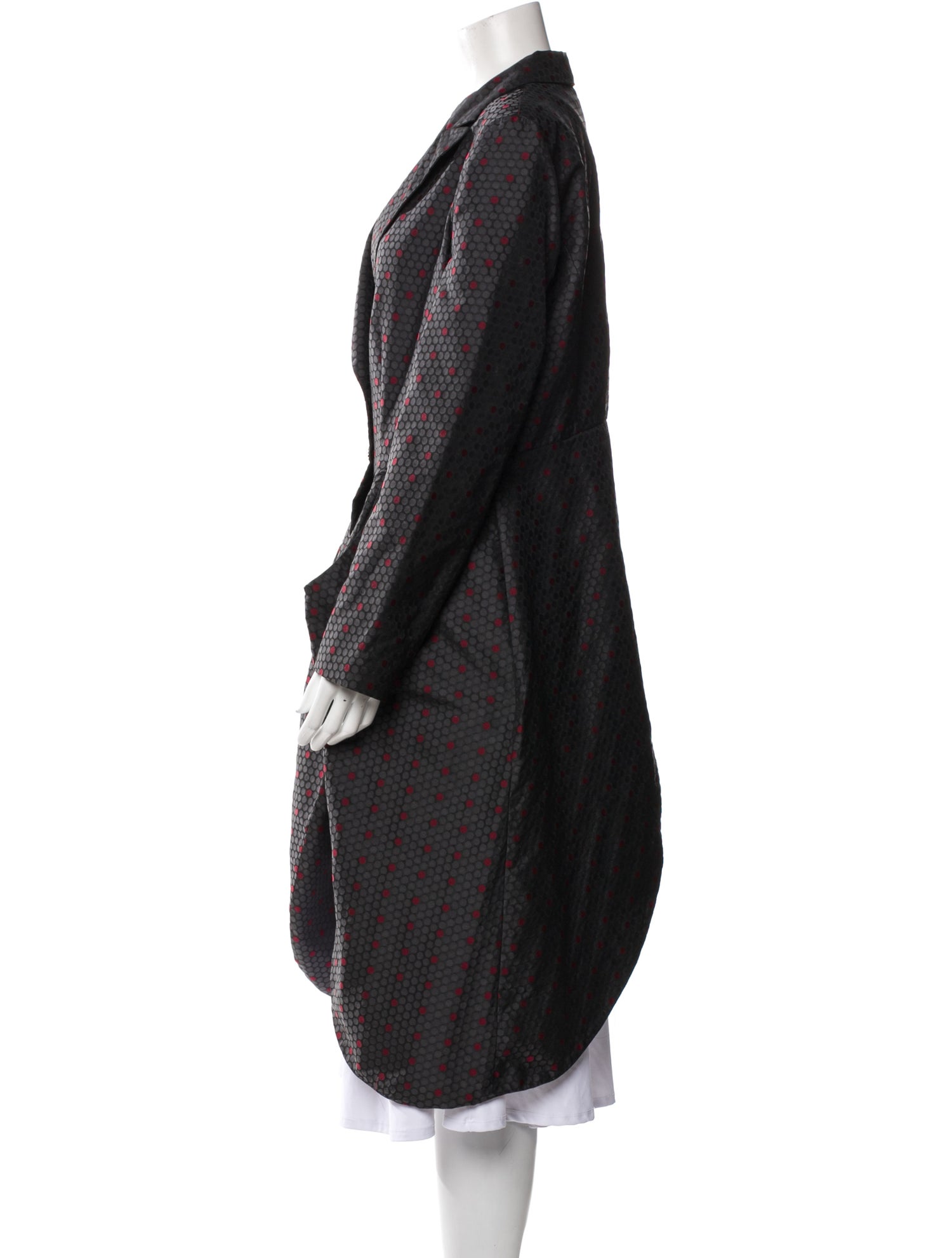 Lilith Polka Dot Print Trench Coat