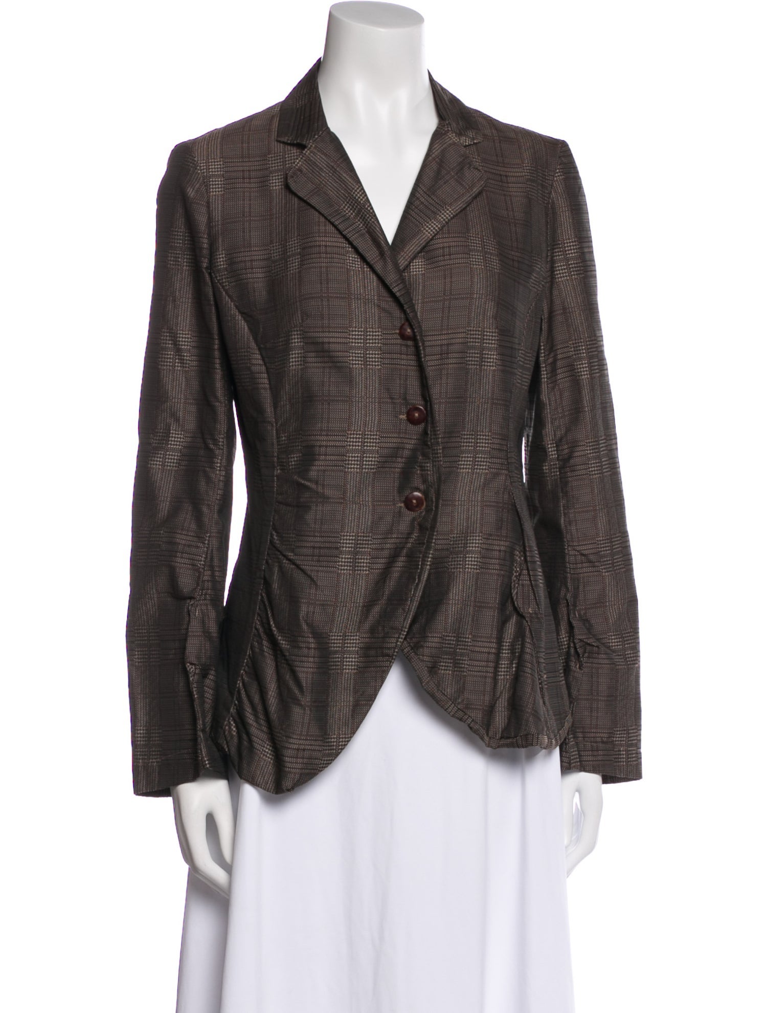 Lilith Plaid Print Blazer w/ Tags