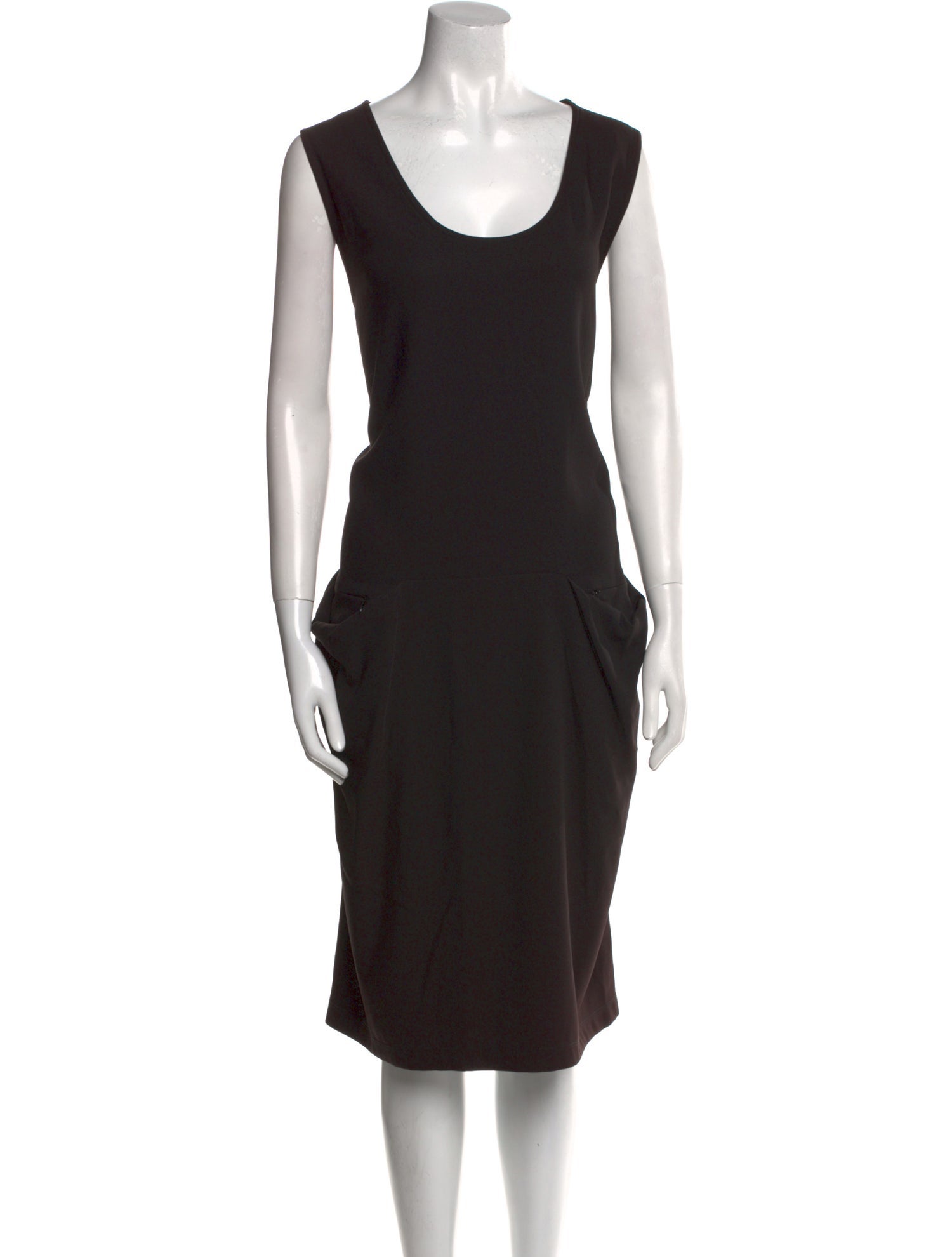 Lilith Scoop Neck Midi Length Dress