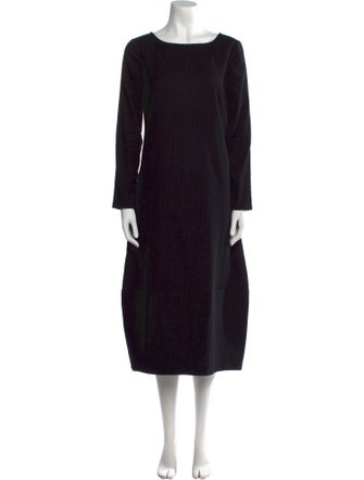 Lilith Bateau Neckline Midi Length Dress