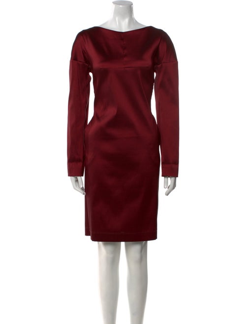 Lilith Bateau Neckline Knee-Length Dress