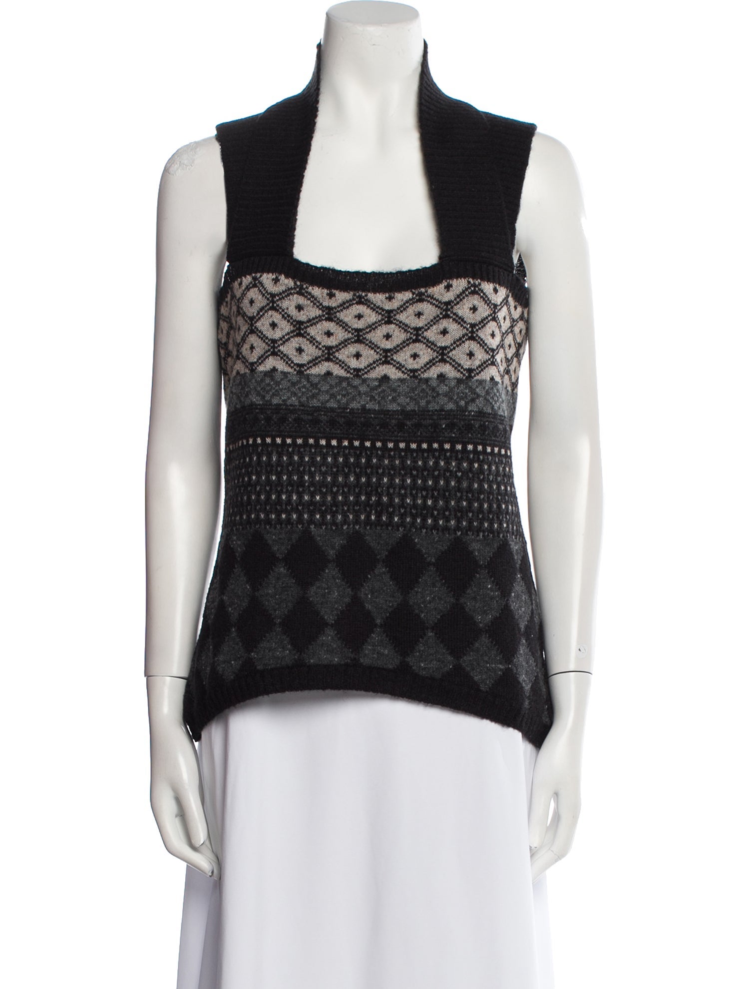 Lilith Printed Square Neckline Sweater