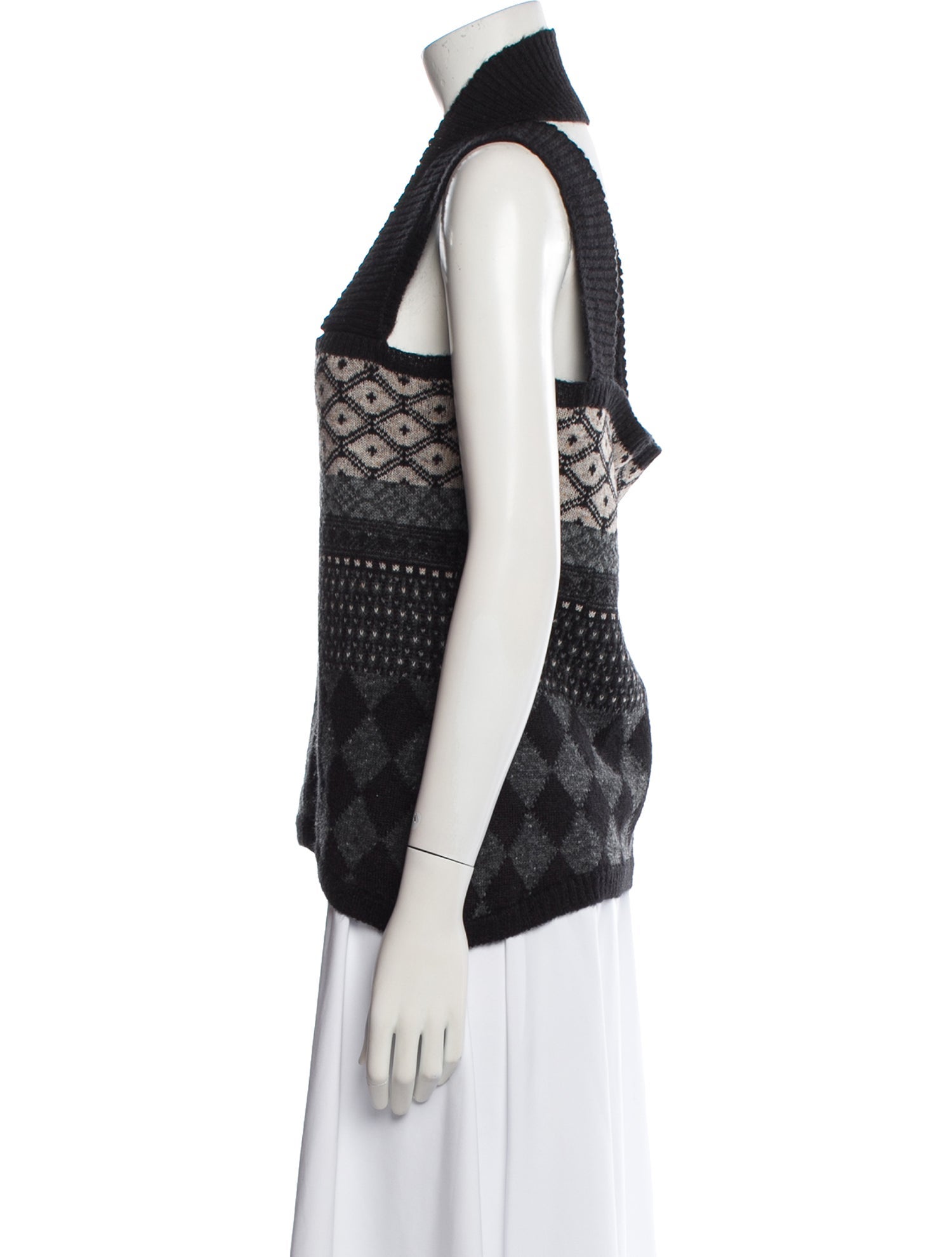 Lilith Printed Square Neckline Sweater