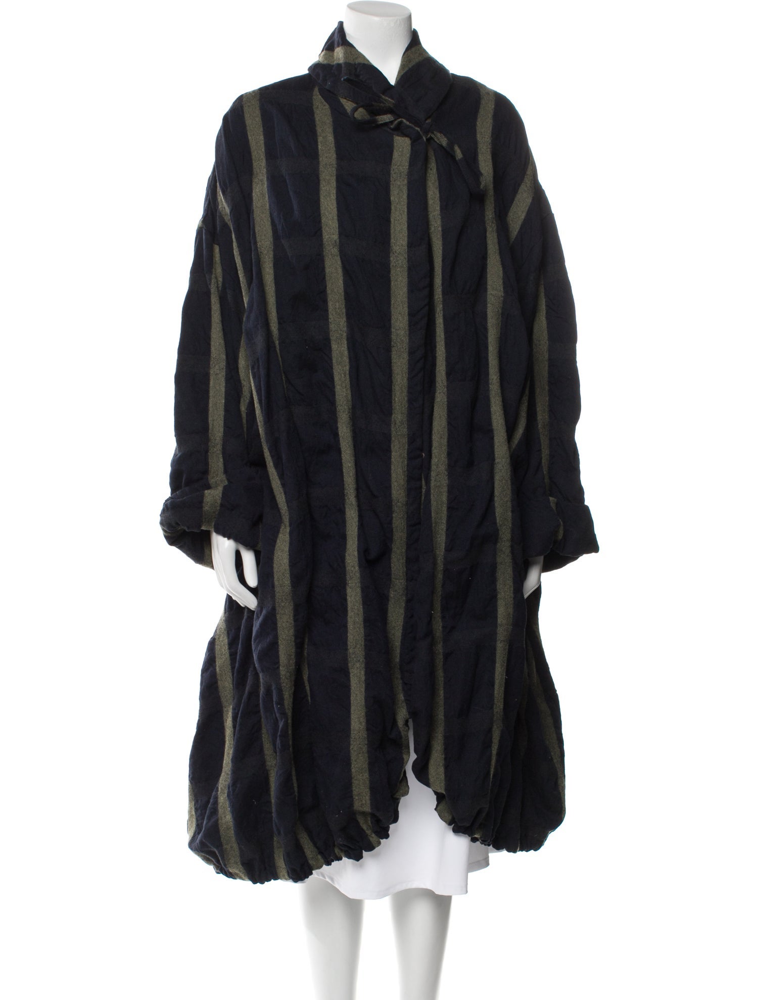 Lilith Striped Faux Fur Coat