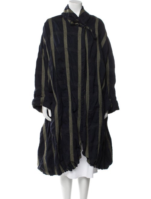 Lilith Striped Faux Fur Coat
