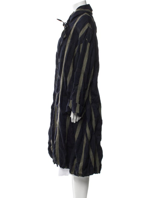 Lilith Striped Faux Fur Coat