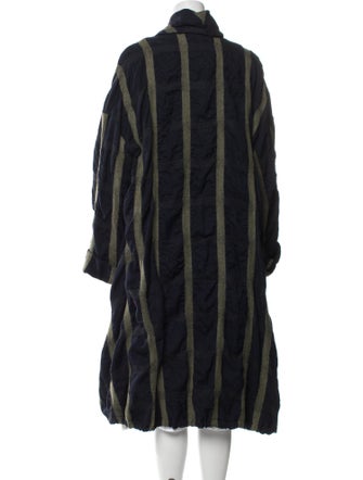 Lilith Striped Faux Fur Coat