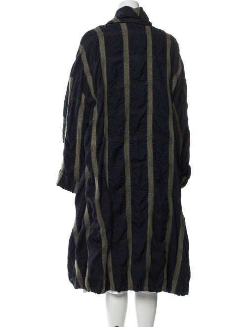 Lilith Striped Faux Fur Coat