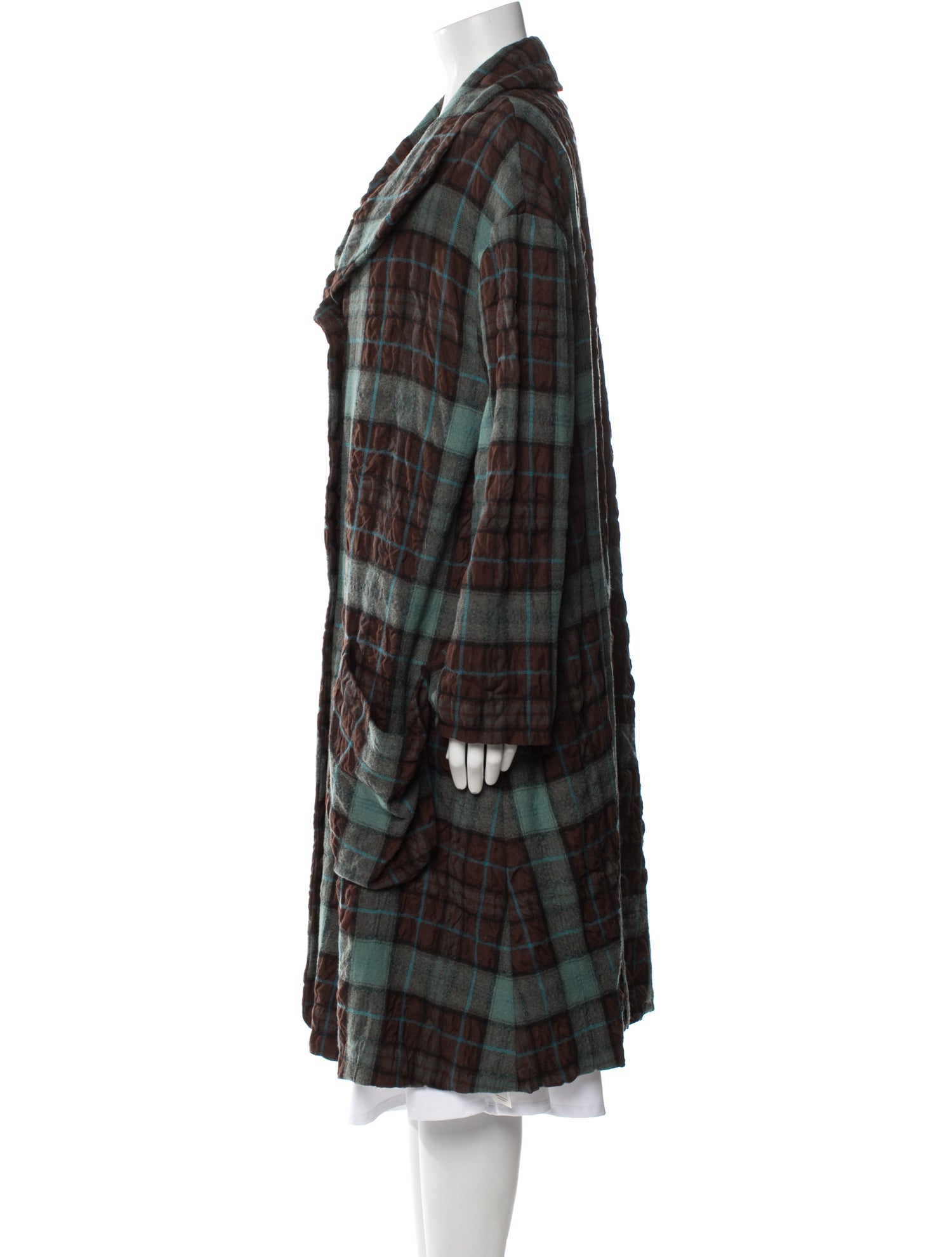 Lilith Plaid Print Coat w/ Tags