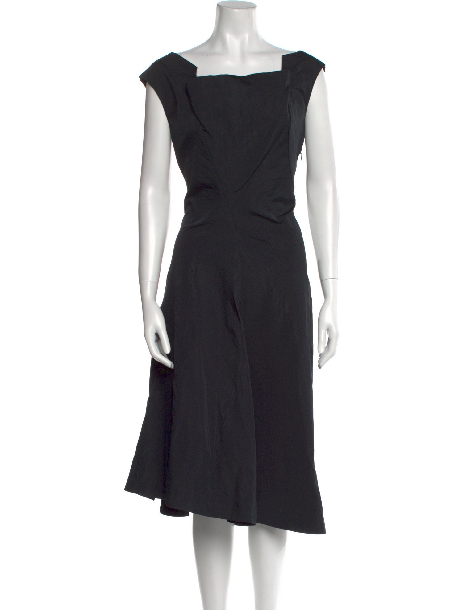 Lilith Square Neckline Midi Length Dress