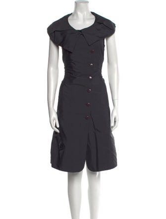 Lilith Scoop Neck Midi Length Dress