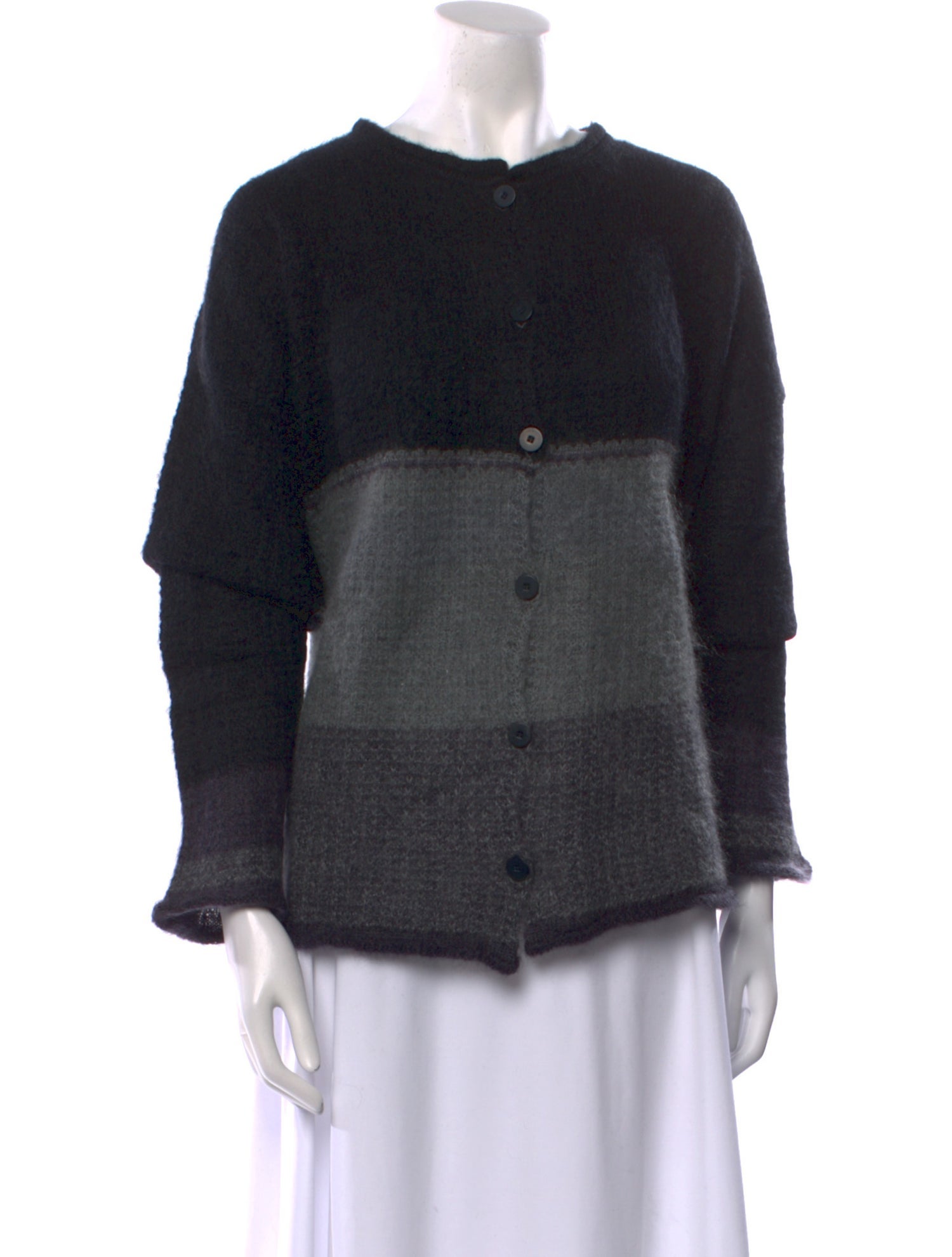 Lilith Mohair Colorblock Pattern Sweater