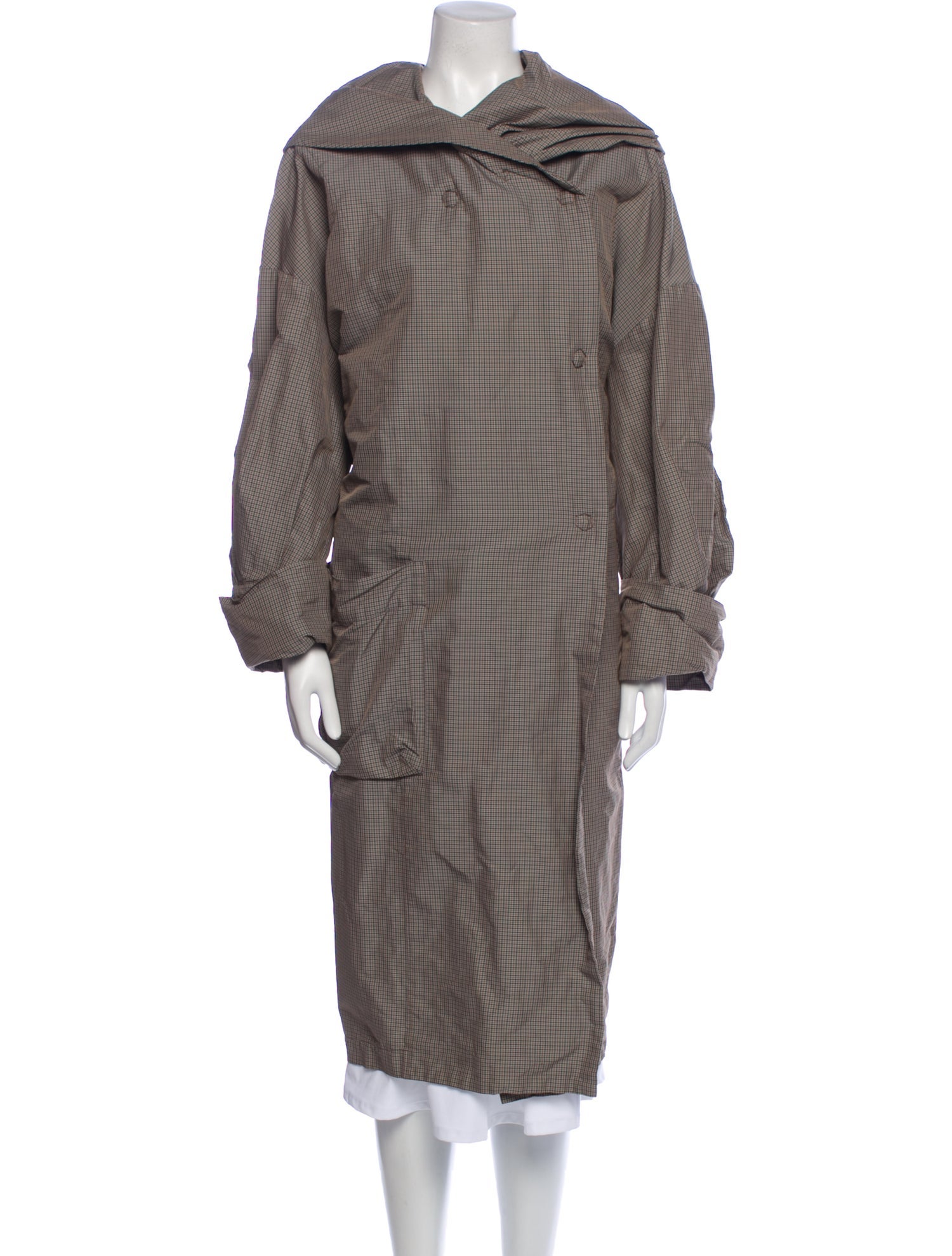 Lilith Plaid Print Parka