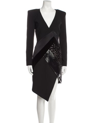 Les Hommes Femme Dresses Printed Midi Length Dress M