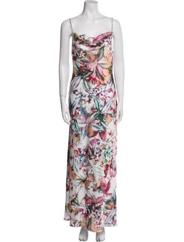Liv Foster Dresses Floral Print Long Dress M