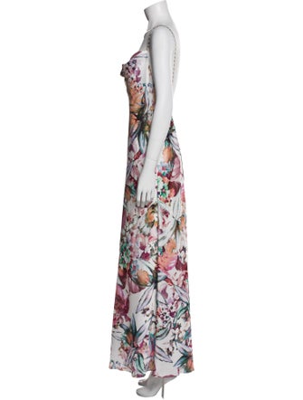 Liv Foster Floral Print Long Dress