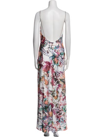 Liv Foster Floral Print Long Dress