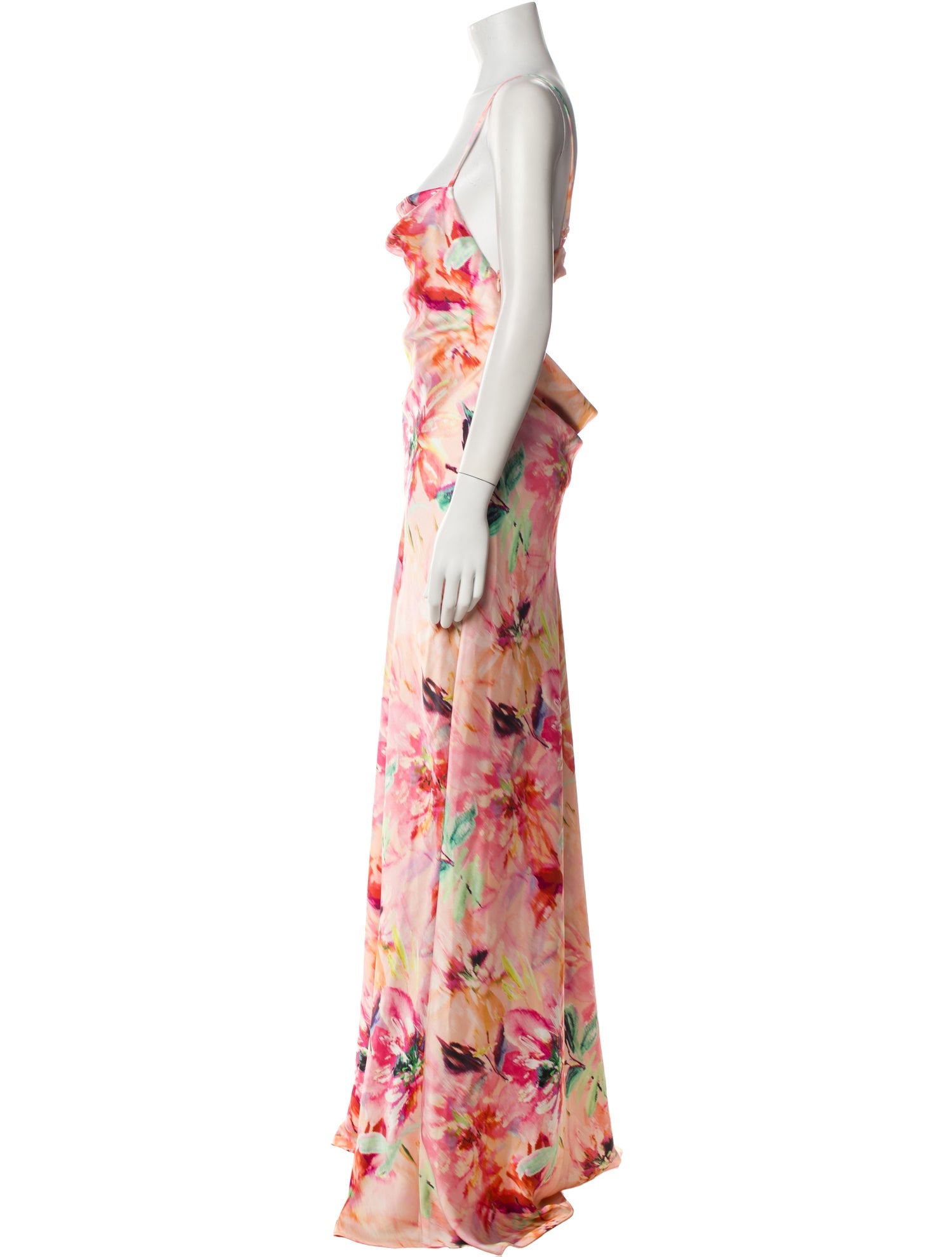 Liv Foster Floral Print Long Dress