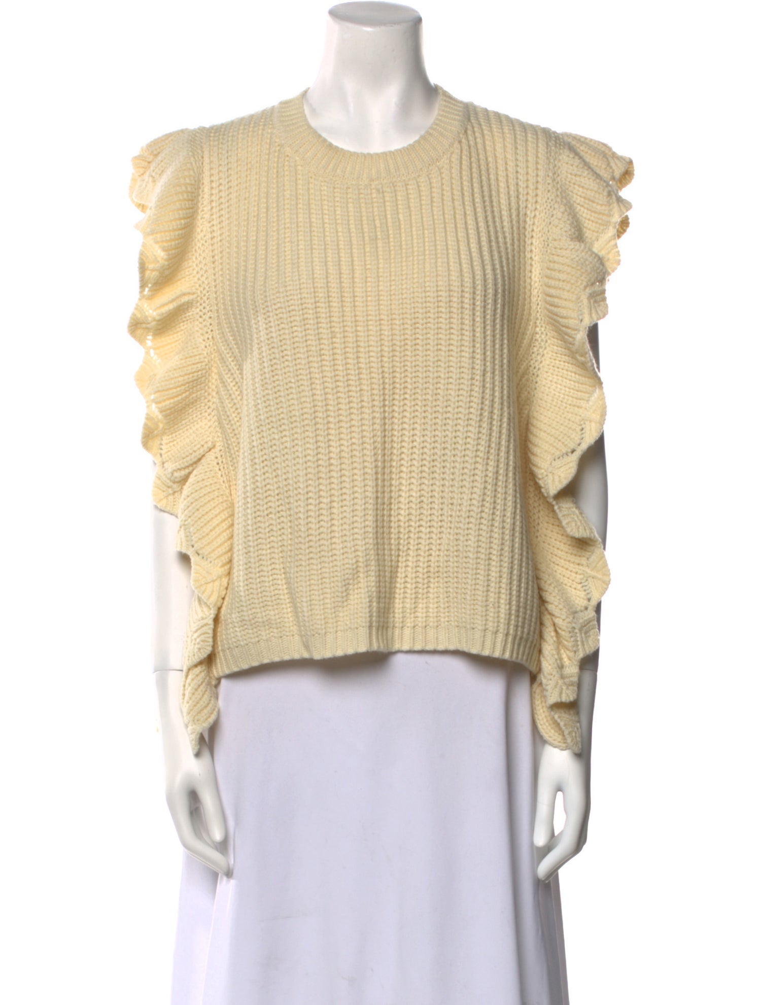 Line And Dot Wool Crew Neck Sweater