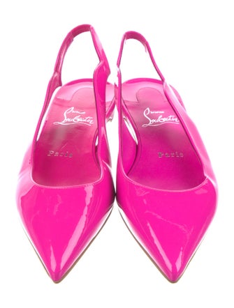 Christian Louboutin Patent Leather Slingback Flats