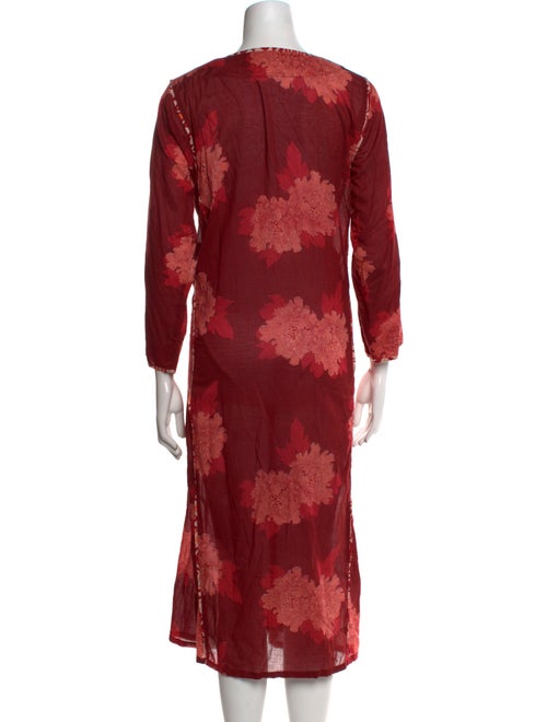 LISA CORTI Floral Print Midi Length Dress