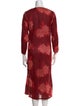 LISA CORTI Floral Print Midi Length Dress