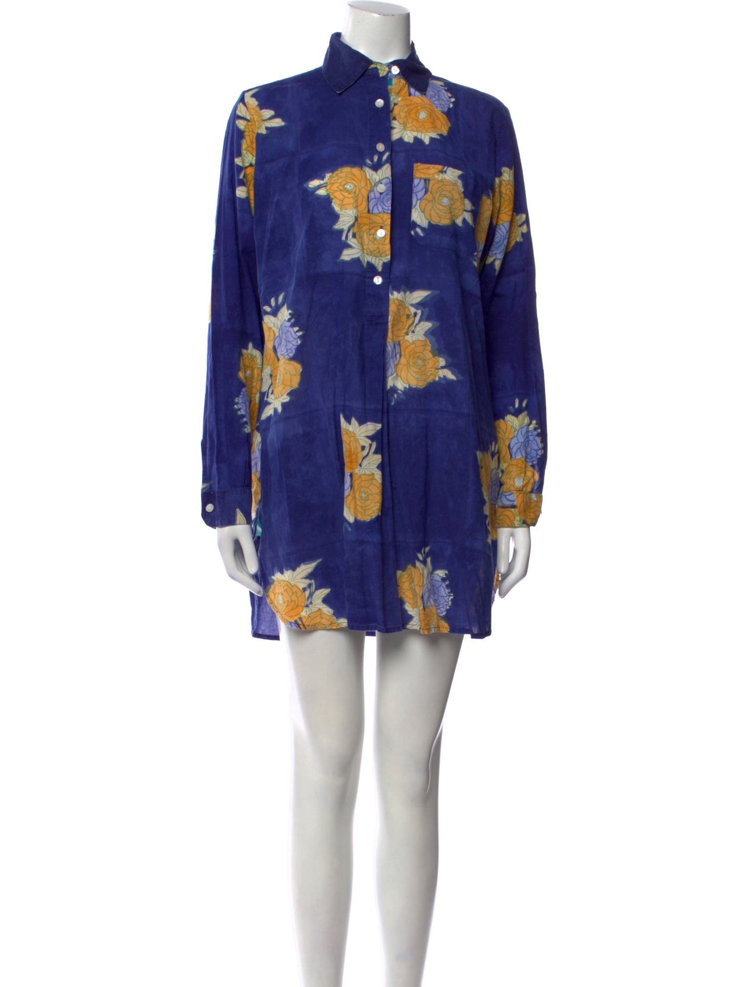 LISA CORTI Floral Print Mini Dress